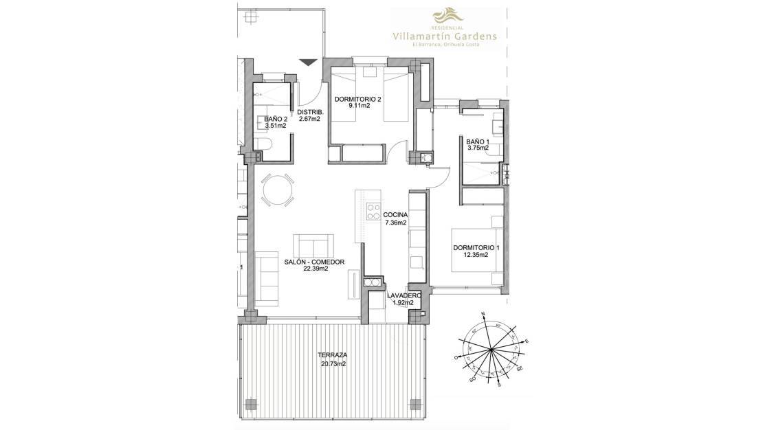 Sale - Apartment - Orihuela - Villamartin