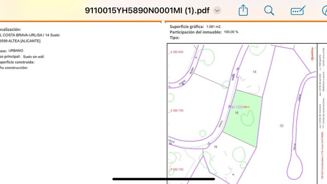 Sale - Land - Altea - Altea Centro