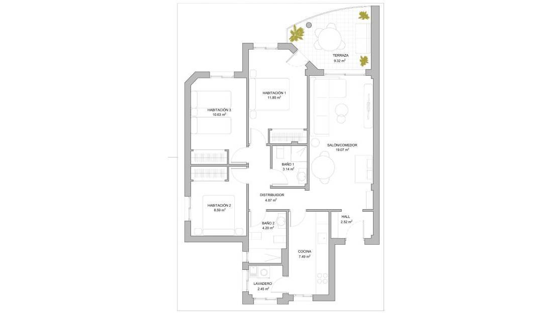 Venta - Apartment - Orihuela Costa - Altos de Campoamor