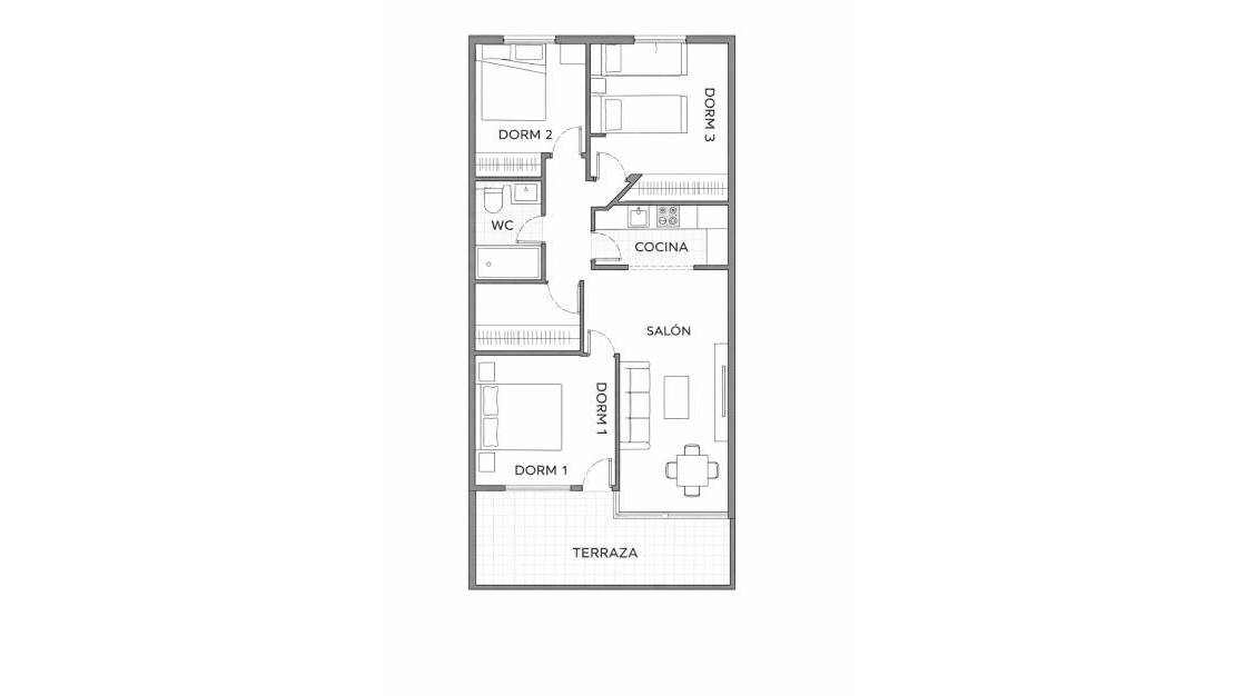 Venta - Apartment - Orihuela - Dehesa de Campoamor